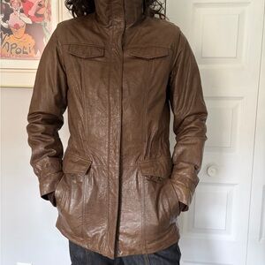 Danier Women's Brown Leather Jacket